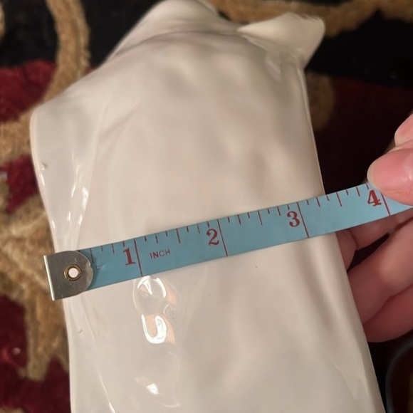 Farmhouse Large White Pig Ceramic Bowl Container - Picture 10 of 10